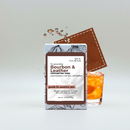 Bourbon & Leather Oatmeal Soap